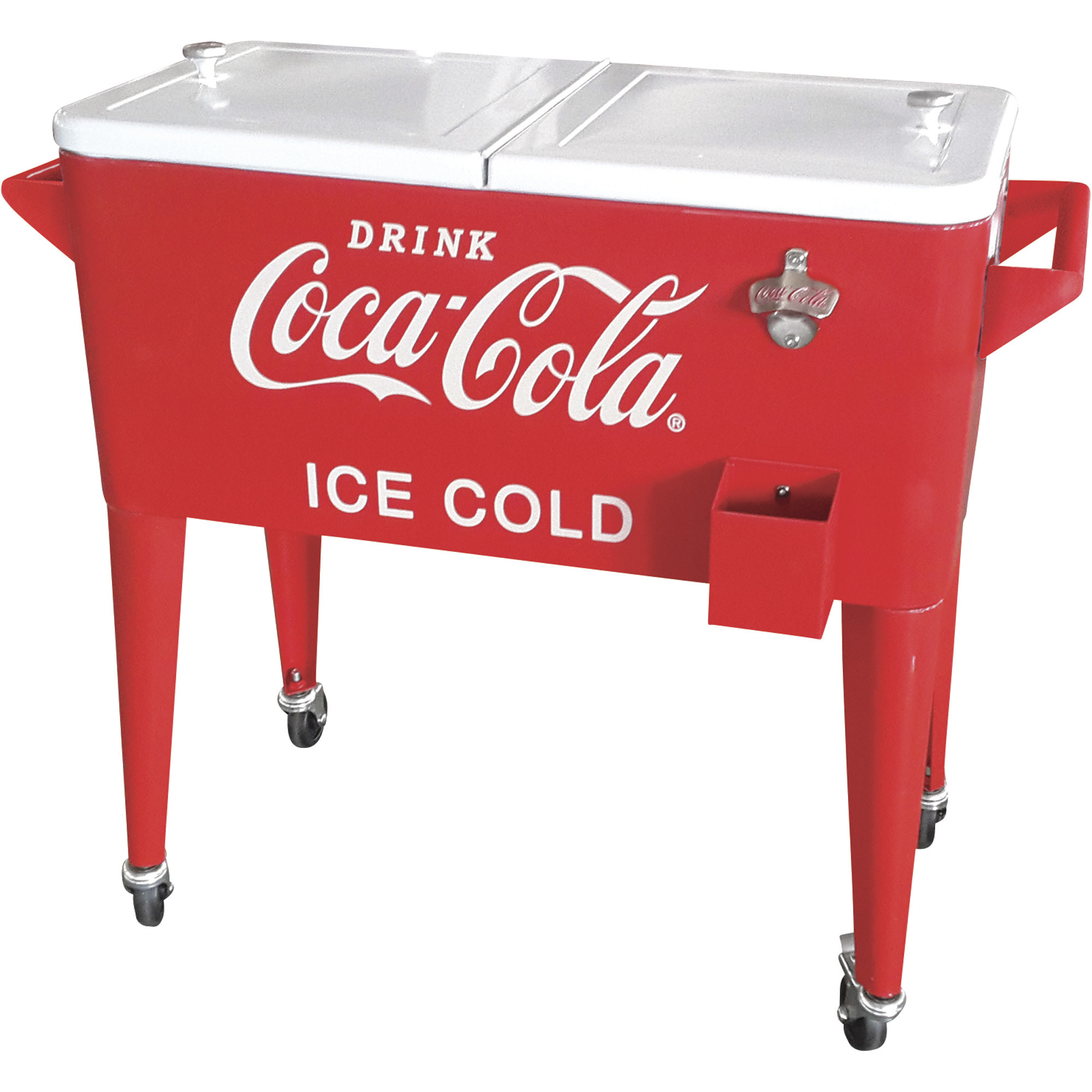 Country Cooler 80-Quart Rolling Retro Coca-Cola Cooler, Model# CP 98118